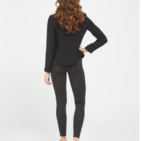 Spanx  black vintage distress  denim leggings/ jeggings pull on 3xl new - Picture 5 of 13